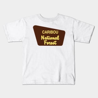 Caribou National Forest Kids T-Shirt